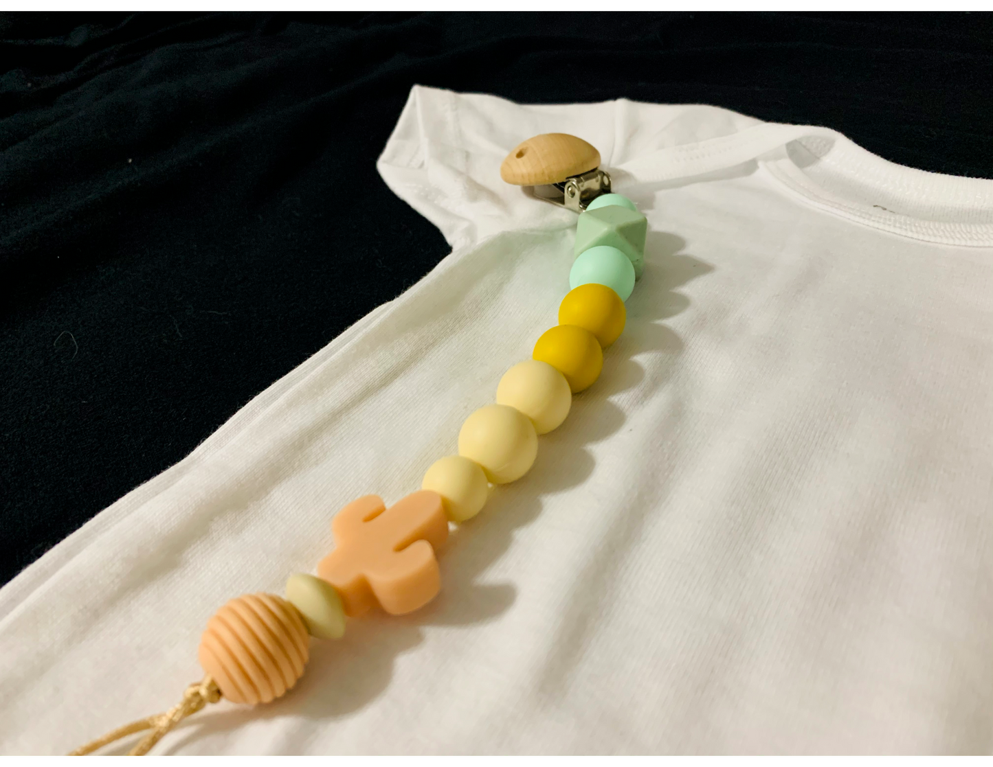 Pacifier Clip: Teether - Cactus Love